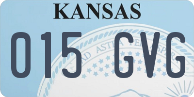 KS license plate 015GVG