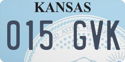 KS license plate 015GVK