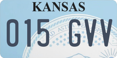 KS license plate 015GVV