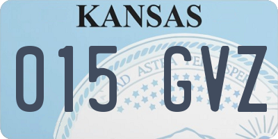 KS license plate 015GVZ