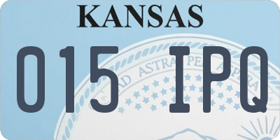 KS license plate 015IPQ