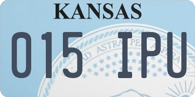 KS license plate 015IPU