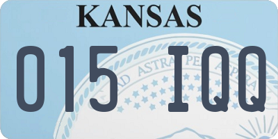 KS license plate 015IQQ