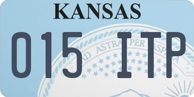 KS license plate 015ITP