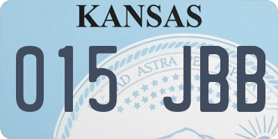 KS license plate 015JBB