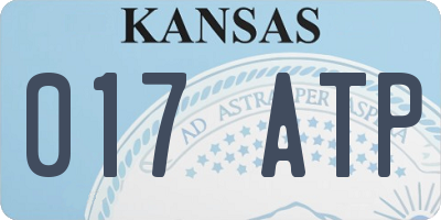 KS license plate 017ATP