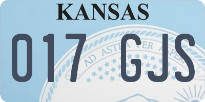 KS license plate 017GJS