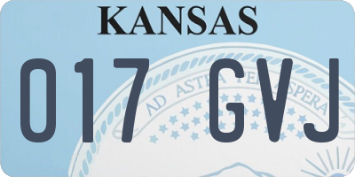 KS license plate 017GVJ