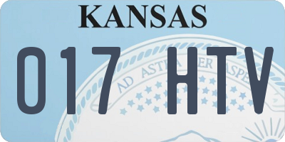 KS license plate 017HTV