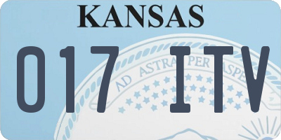 KS license plate 017ITV