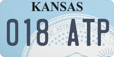 KS license plate 018ATP