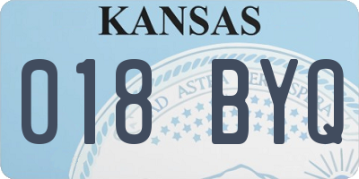 KS license plate 018BYQ