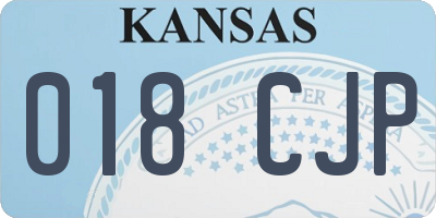 KS license plate 018CJP