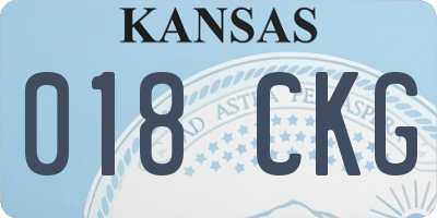 KS license plate 018CKG
