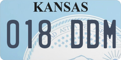 KS license plate 018DDM