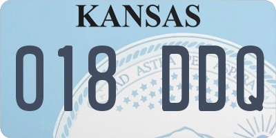 KS license plate 018DDQ