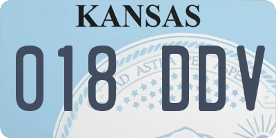 KS license plate 018DDV