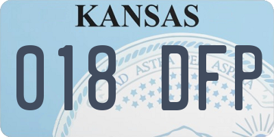 KS license plate 018DFP