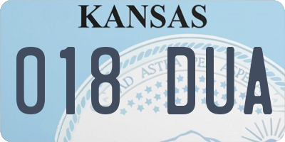KS license plate 018DUA