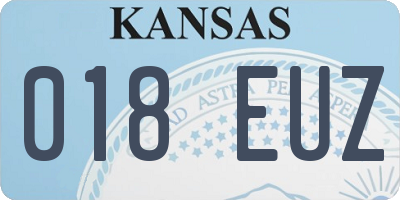 KS license plate 018EUZ