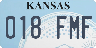 KS license plate 018FMF