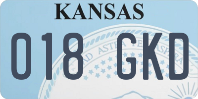 KS license plate 018GKD