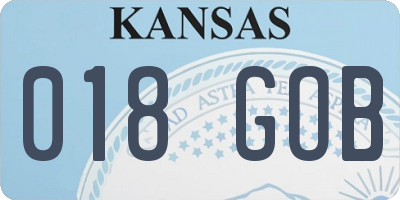 KS license plate 018GOB