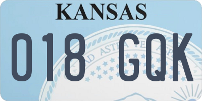 KS license plate 018GQK