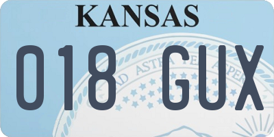 KS license plate 018GUX