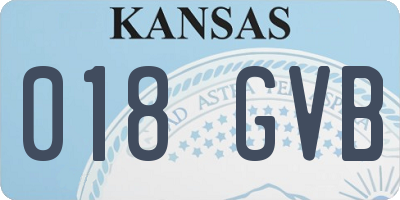 KS license plate 018GVB