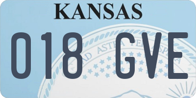 KS license plate 018GVE