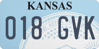 KS license plate 018GVK