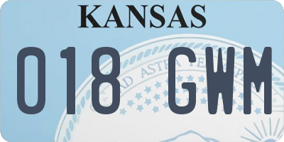 KS license plate 018GWM