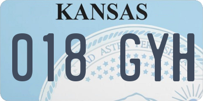 KS license plate 018GYH