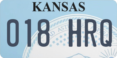 KS license plate 018HRQ