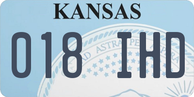 KS license plate 018IHD