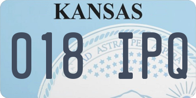 KS license plate 018IPQ