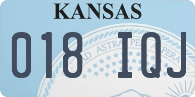 KS license plate 018IQJ