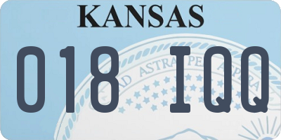 KS license plate 018IQQ