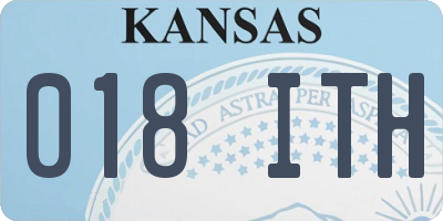 KS license plate 018ITH