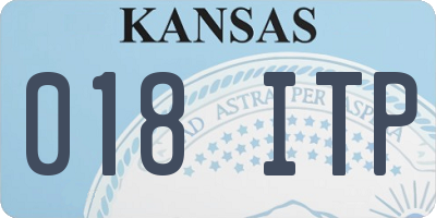 KS license plate 018ITP