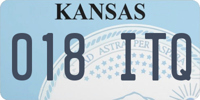 KS license plate 018ITQ