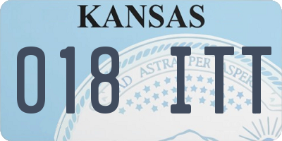 KS license plate 018ITT