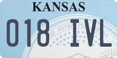 KS license plate 018IVL