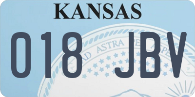 KS license plate 018JBV