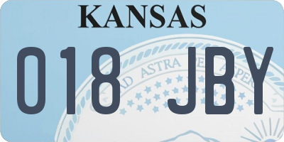 KS license plate 018JBY
