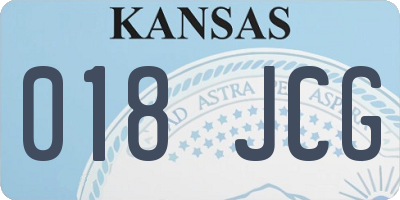 KS license plate 018JCG