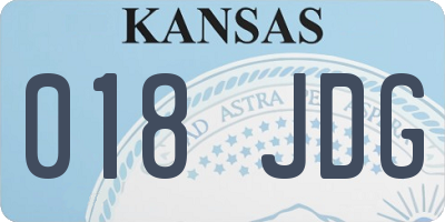 KS license plate 018JDG