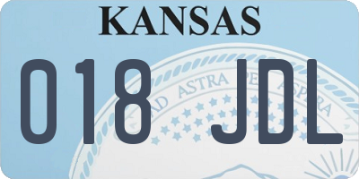 KS license plate 018JDL