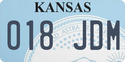 KS license plate 018JDM